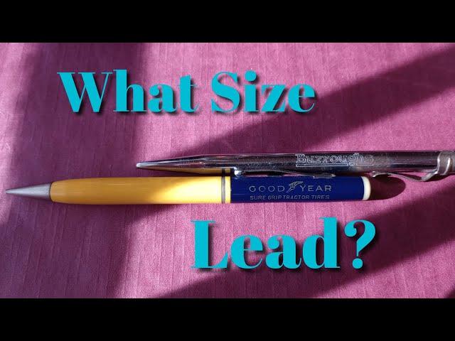 Vintage Mechanical Pencils: What Lead Size?