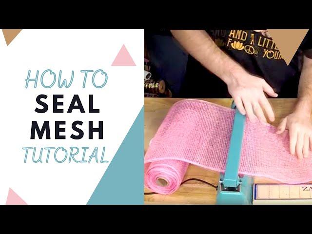 How to Cut Mesh For Wreaths: Using Heat Seal to Cut Mesh! | Wreath Tips | DecoExchange Tutorial