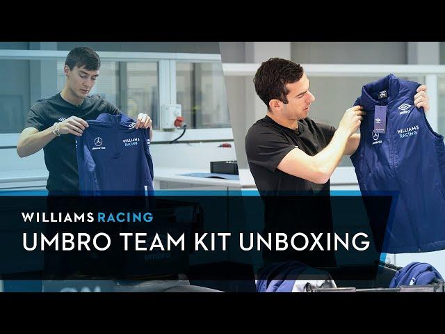 George & Nicky get their hands on our 2021 Umbro team kit | Williams Racing