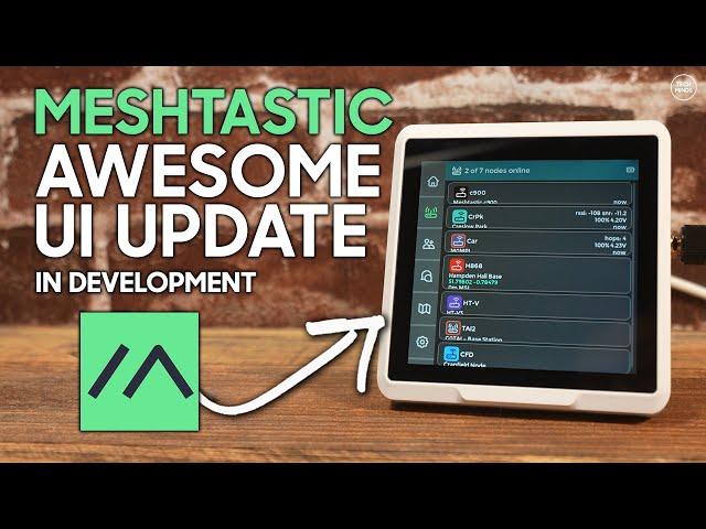 The New FANCY MESHTASTIC UI on the Seeed Studio Indicator Desktop Node