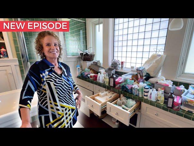 Helping Sweet Retired Couple Declutter Their Bathroom 