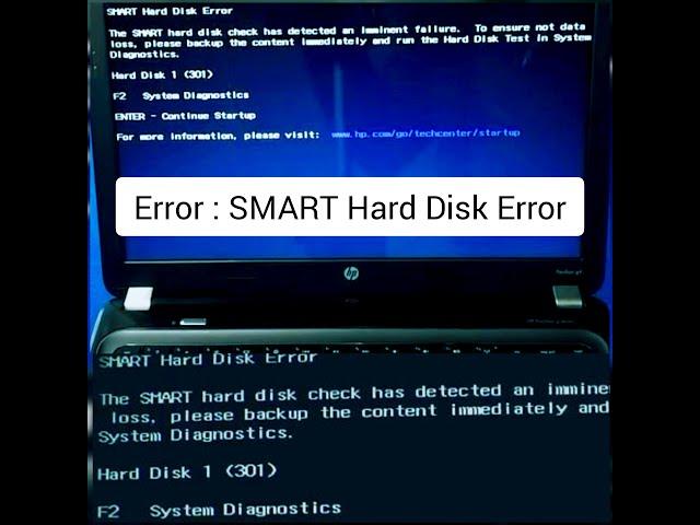 SMART Hard Disk Error | Hard Disk 1(301) | No Boot Device Found