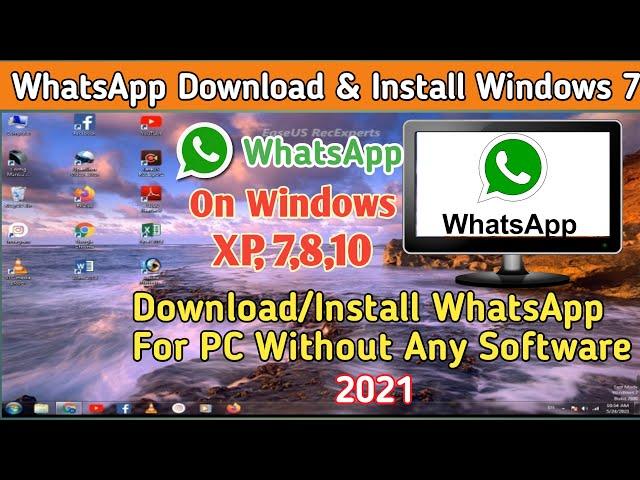 How To Download & Install WhatsApp windows 7,8,10 | How To Download WhatsApp Computer & Laptop hindi