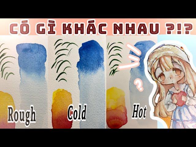 [Review] SO SÁNH BA VÂN GIẤY BAOHONG HOT, COLD, ROUGH/ by Vân