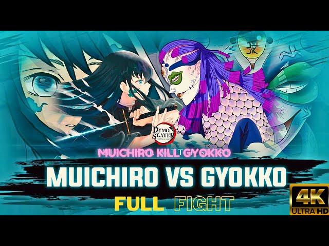 Muichiro vs Gyokko full fight |Demon Slayer S3|4K Quality  #anime #demonslayer