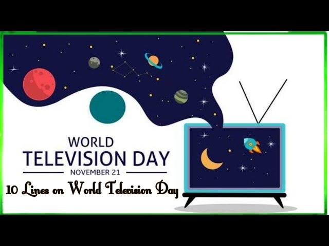 10 Lines on World Television Day/Essay on World Television Day in English/#WorldTelevisionday