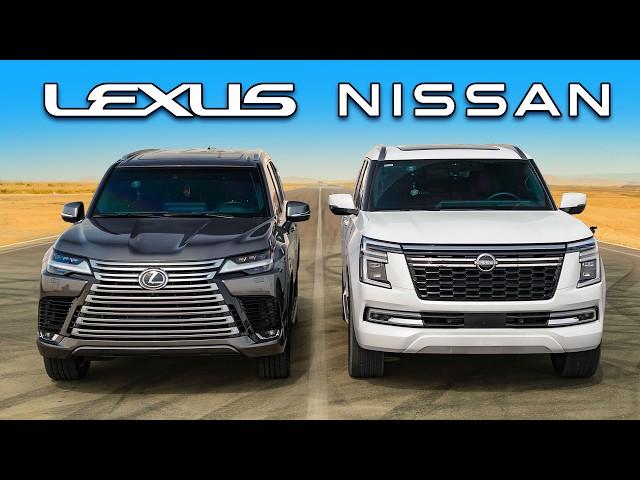 Кто победит в заезде: новый Nissan Patrol или же новый Lexus LX?