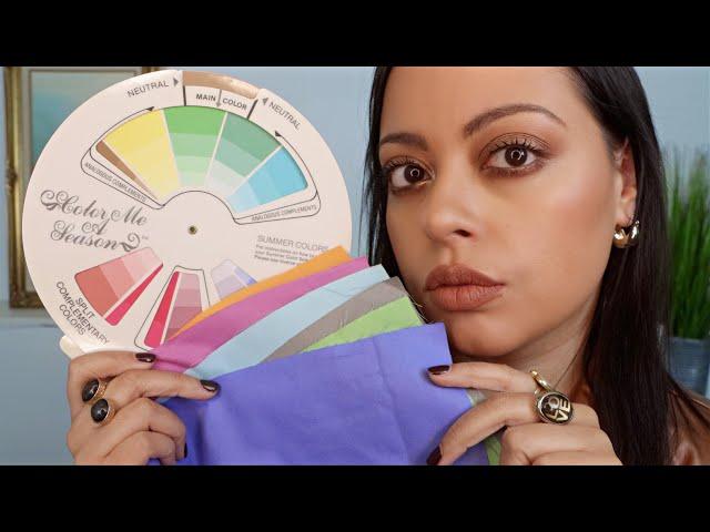 ASMR| Color Analysis Image Consultant [In-Depth] RP (PERSONAL ATTENTION) Styling & Makeup -  SUMMER