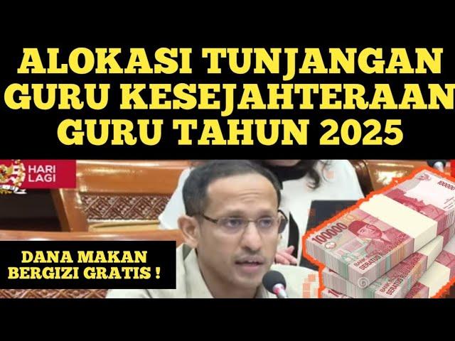 ALOKASI TUNJANGAN GURU KESEJAHTERAAN GURU TAHUN 2025 DAN PROGRAM MAKAN BERGIZI GRATIS TAHUN 2025