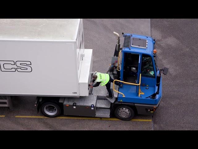 The new Terberg YT Tractor in operation at Distribution Center H&B Logistics