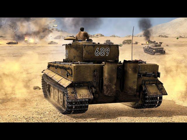 Tiger Tank Ambush British Armored Convoy | Gates of Hell North Africa