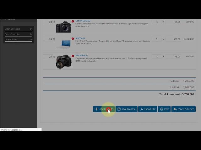 Opencart Extension - B2B Cost Proposals