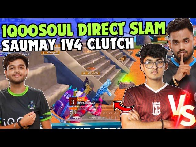 iQOOSoul Aggressive Slam & Wipe  SouL MANYA vs GOBLIN  1V4 Clutch  Team SouL 