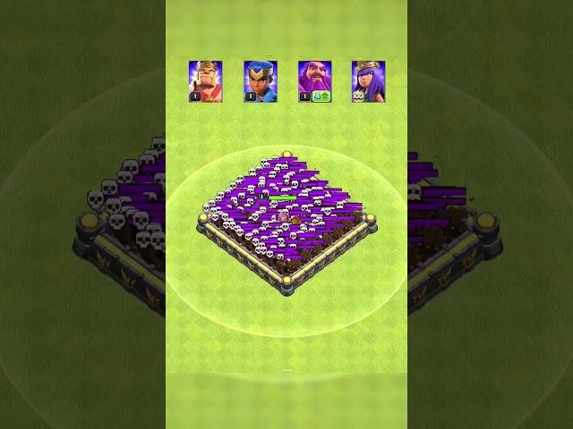Skeleton Traps Vs Heroes ||Clash of clan||#short #coc #clashofclans