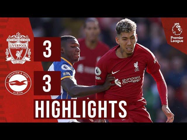 HIGHLIGHTS: Liverpool 3-3 Brighton | Firmino double as Reds fight back for draw