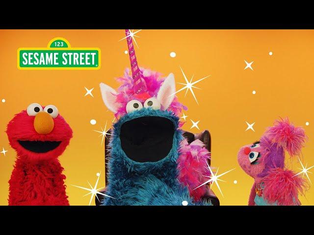 Elmo & Abby's Monster Makeover: Unicorn Cookie Monster | Sesame Street