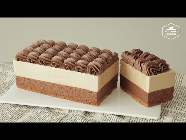 노오븐 커피 초콜릿 치즈케이크 만들기 : No-Bake Coffee Chocolate Cheesecake Recipe | Cooking tree