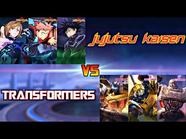 TRANSFORMERS VS JUJUTSU KAISEN 1 VS 1 FIGHT | MOBILE LEGENDS