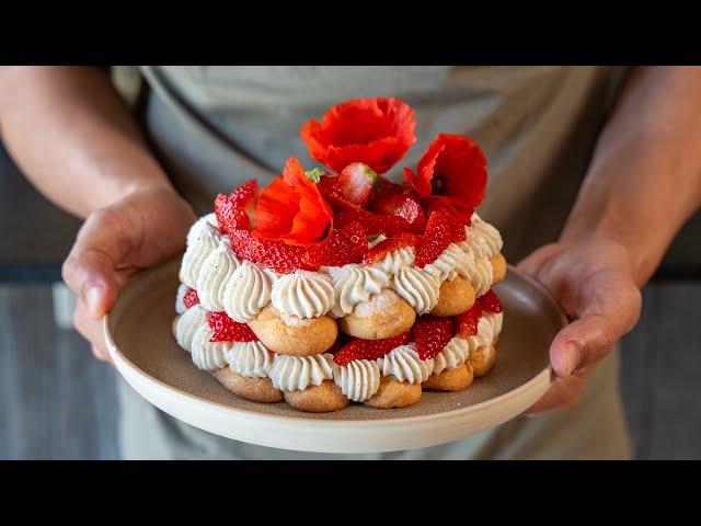 Gâteau tiramisu fraise et coquelicot... la recette au top pour la fête des mamans