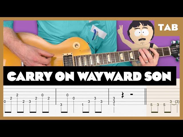 Kansas - Carry On Wayward Son - Guitar Tab | Lesson | Cover | Tutorial - Randy Marsh