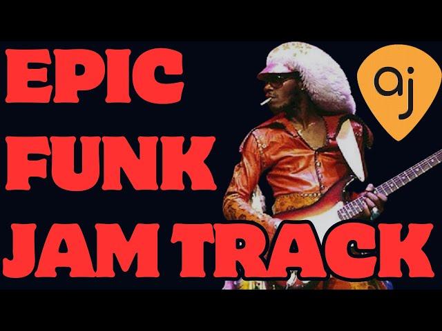 EPIC FUNK Jam Track For Guitar | Backing Track in G Minor (102 BPM)