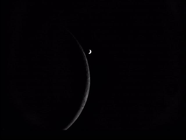 Aproximación de Venus a la Luna antes de su ocultación