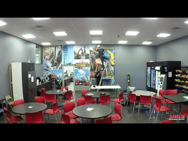 ABLE Equipment Rental Lunchroom Photo Wall