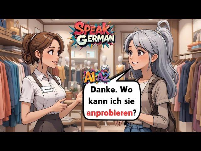 Easy German Conversations | How to Order in German | Shopping Conversations️