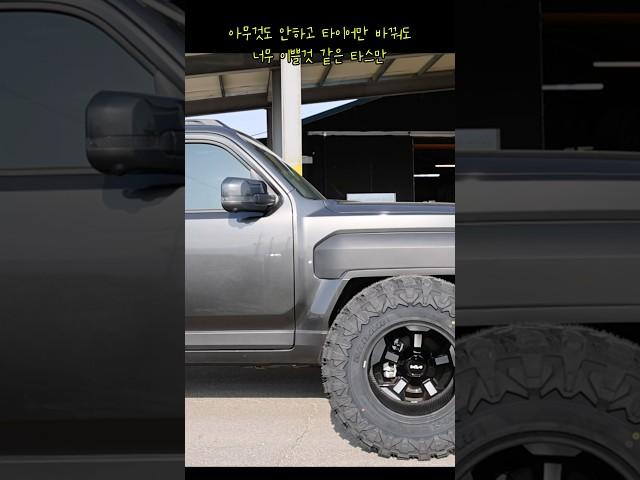 아무것도 안하고 타이어만 바꿔도 더 대박날 것 같은 픽업트럭 타스만 ? tasman