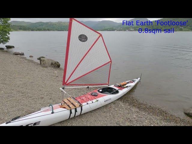 Rigid rigging a sail on a sea kayak