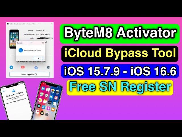 New Free iCloud Bypass tool iOS 15.7.9 - iOS 16.6 iPhone/iPad Windows