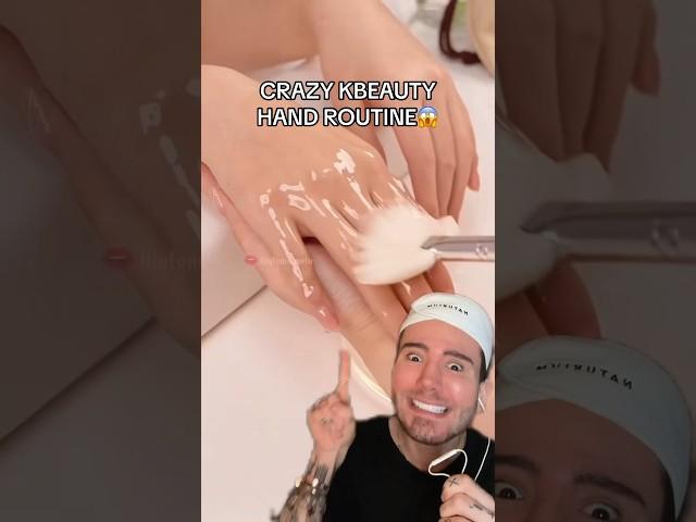 CRAZY KBEAUTY HAND ROUTINE! (follow for more!) #skincare #skincareroutine #kbeauty #beauty #skin