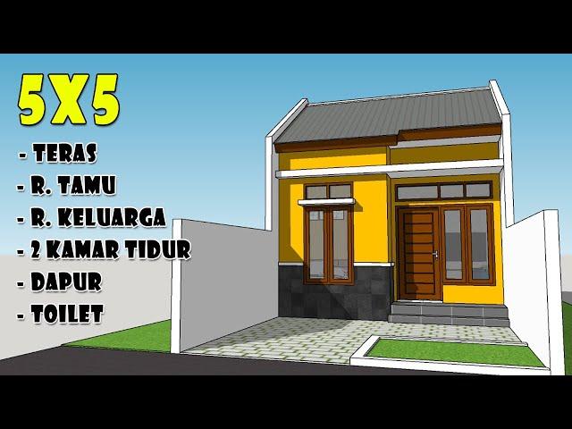 House Plan- Desain Rumah Minimalis Sederhana 5X5 Meter 2 KAMAR TIDUR - Small House