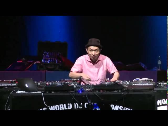 DJ Kentaro performing at The DMC World Finals 2014, London.