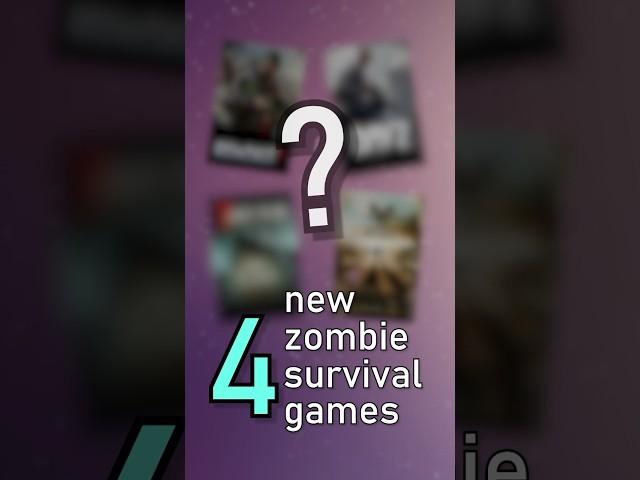 I tried 4 NEW Zombie Survival Games…