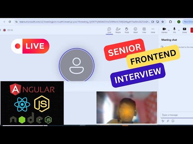Live Frontend Developer Interview: Top MNC Questions on JavaScript & Angular, React (Real Recording)