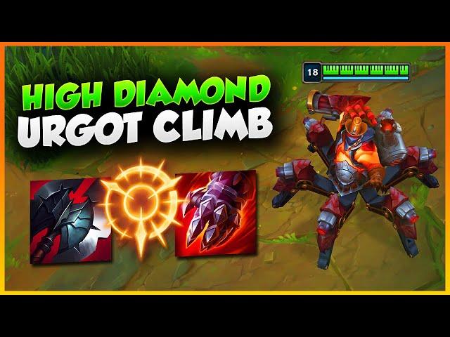 Climbing Through High Diamond with Urgot! | Nine Different Matchups | Ranked S14 Urgot Gameplay
