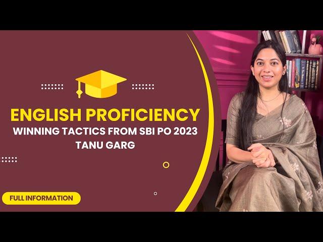 Mastering English: Proven Tactics from SBI PO 2023 Tanu Garg.