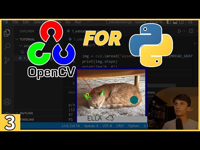 How to Draw Shapes with OpenCV for Python - Beginners Tutorial #3