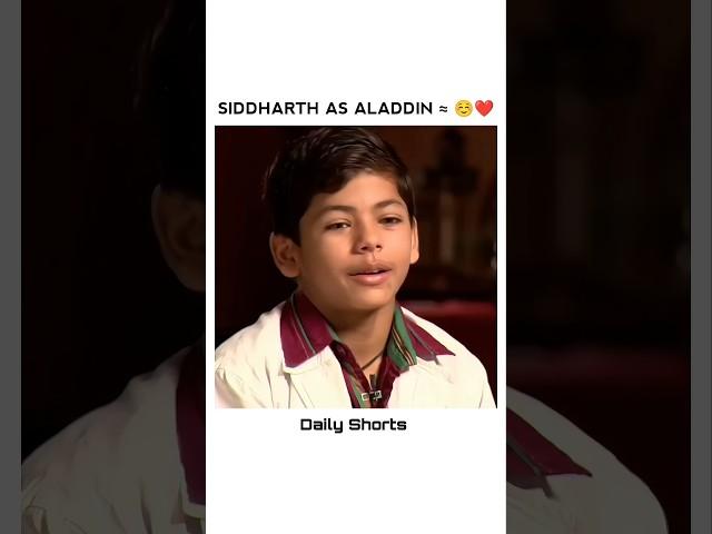 SIDDHARTH AS ALADDIN ≈ ️️ #siddharthnigam #aladdin #trending #trendingshorts