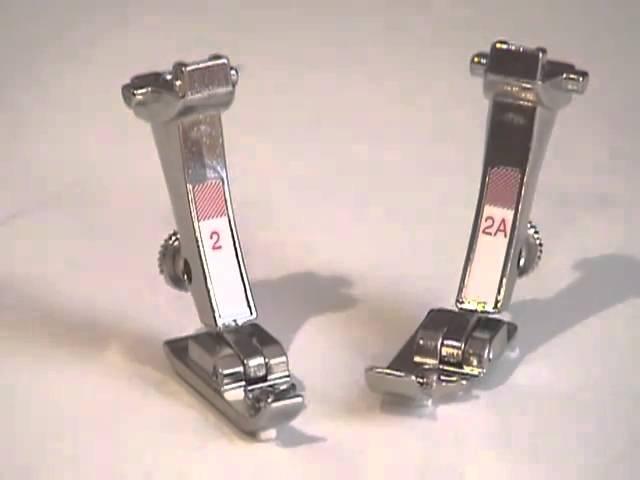 4) BERNINA presser feet -- Overlock foot #2/2A