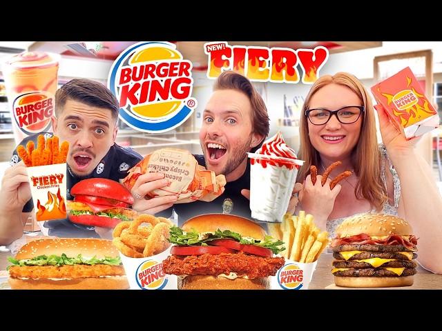 Tasting EVERYTHING On BURGER KING’S Menu!!!