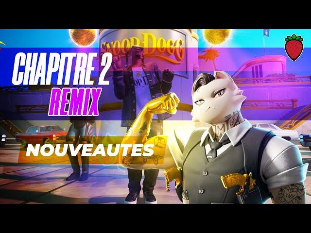 NOUVEAU CHAPITRE 2 REMIX SUR FORTNITE - RESUME DE TOUTES LES NOUVEAUTES EN MOINS DE 4 MINUTES