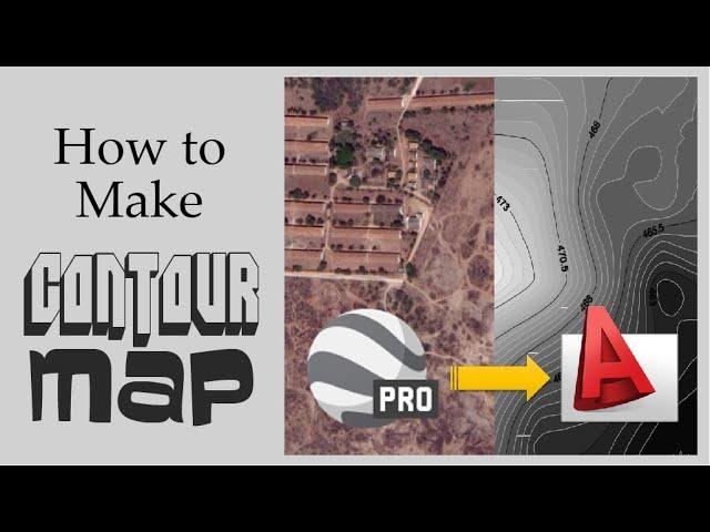 How to make a contour map | Google Earth Pro | Autocad | Step By Step