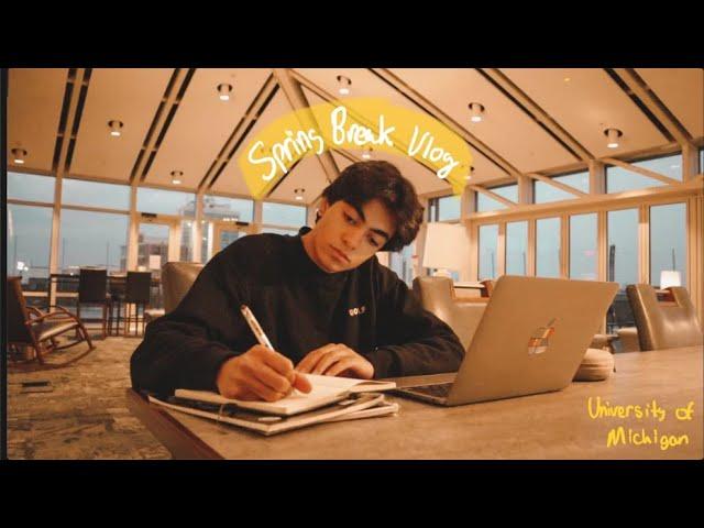 a chill productive day in the life at University of Michigan | study vlog