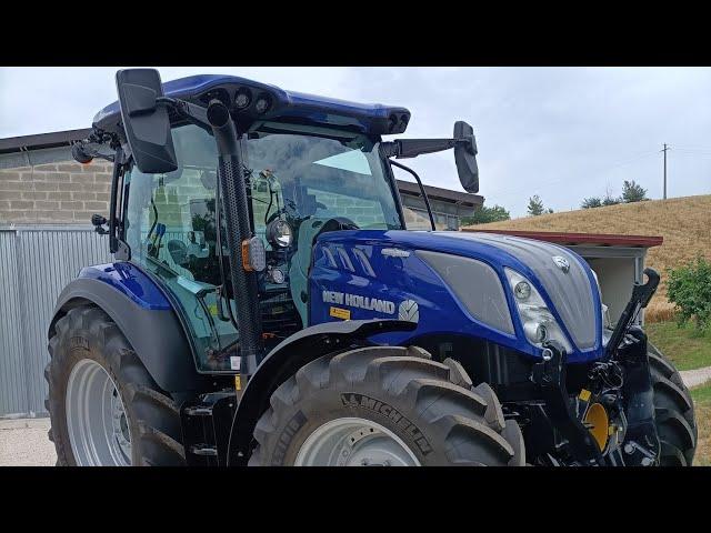 New holland T.5 140 2023 BLU POWER (auto command) + ranghinatore claas