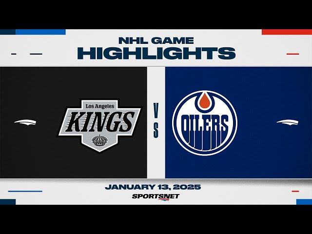 NHL Highlights | Kings vs. Oilers - January 13, 2025