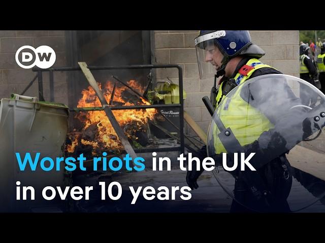 UK riots: How are the violent far-right groups organizing themselves? | DW News