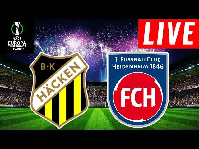 Bk Hacken vs 1. Fc Heidenheim Live Score | Uefa Europa Conference League 2024 | Full Match Streaming