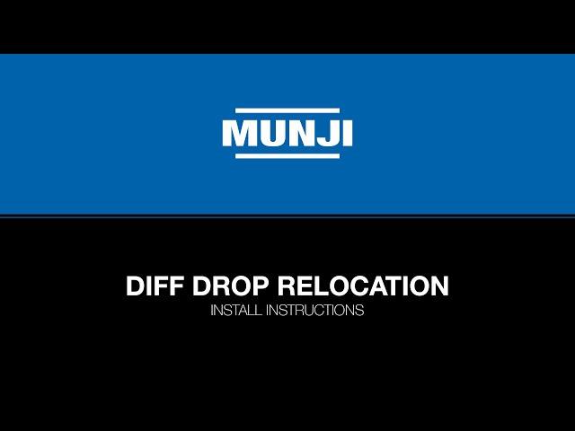 Munji 4x4 Accessories - Diff Drop Relocation (Install Instructions)